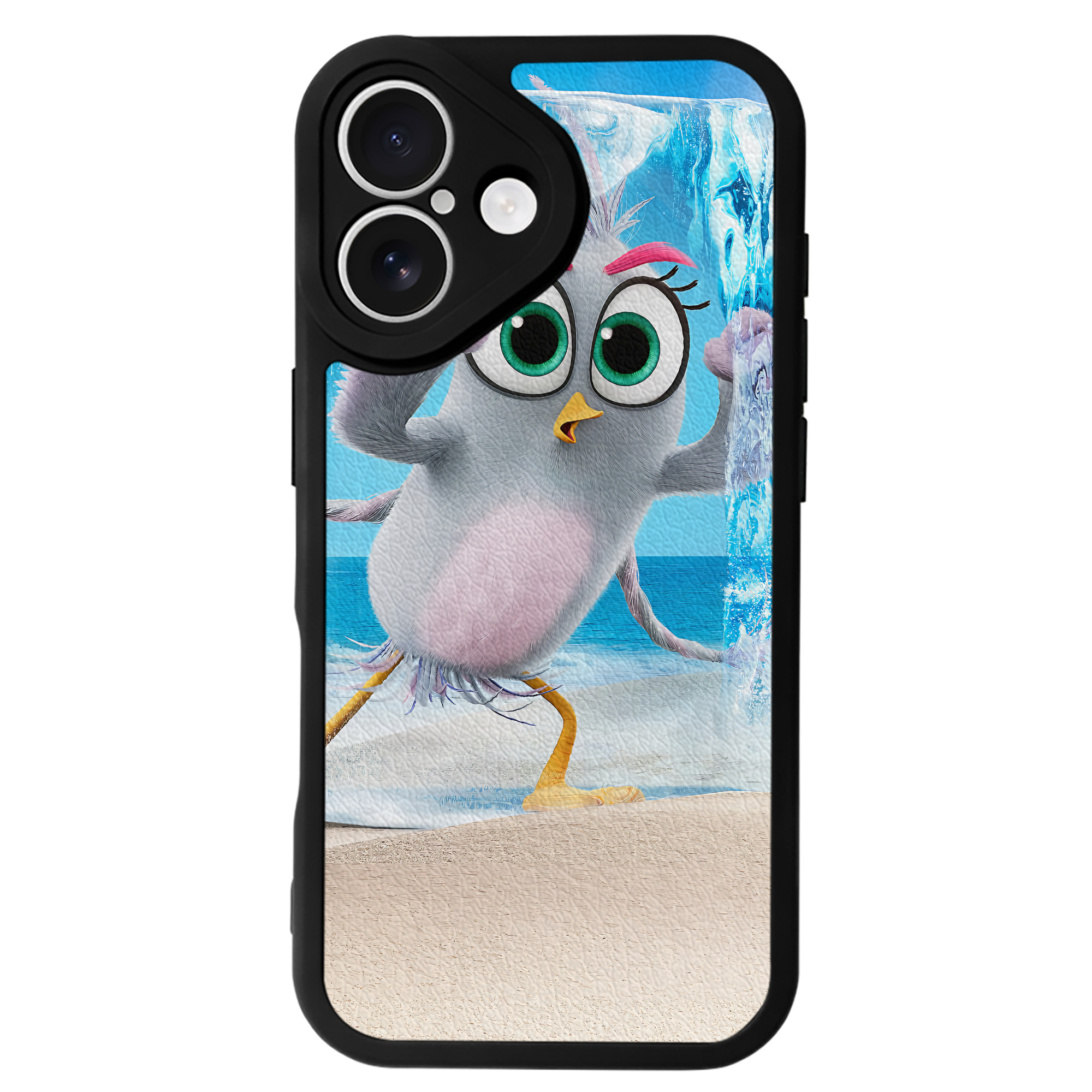 （画像用） Angry Birds アングリーバード 【iPhone 16シリーズ対応】シリコンスマホケース（レザー調） 材質：シリコン
